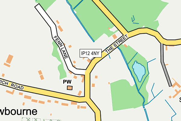 IP12 4NY map - OS OpenMap – Local (Ordnance Survey) IP12 4NY map - OS OpenMap – Local (Ordnance Survey)