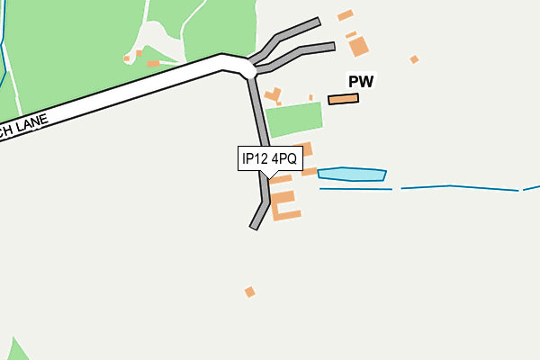 IP12 4PQ map - OS OpenMap – Local (Ordnance Survey) IP12 4PQ map - OS OpenMap – Local (Ordnance Survey)