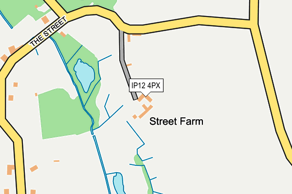 IP12 4PX map - OS OpenMap – Local (Ordnance Survey) IP12 4PX map - OS OpenMap – Local (Ordnance Survey)
