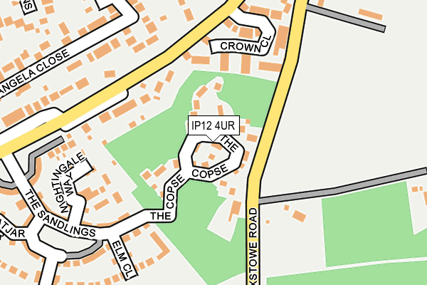 IP12 4UR map - OS OpenMap – Local (Ordnance Survey) IP12 4UR map - OS OpenMap – Local (Ordnance Survey)
