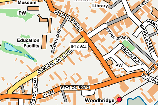 IP12 9ZZ map - OS OpenMap – Local (Ordnance Survey) IP12 9ZZ map - OS OpenMap – Local (Ordnance Survey)