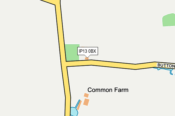 IP13 0BX map - OS OpenMap – Local (Ordnance Survey) IP13 0BX map - OS OpenMap – Local (Ordnance Survey)