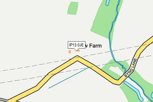 IP13 0JE map - OS OpenMap – Local (Ordnance Survey) IP13 0JE map - OS OpenMap – Local (Ordnance Survey)