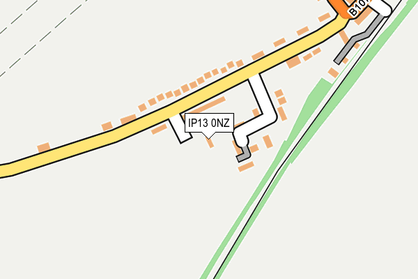 IP13 0NZ map - OS OpenMap – Local (Ordnance Survey) IP13 0NZ map - OS OpenMap – Local (Ordnance Survey)
