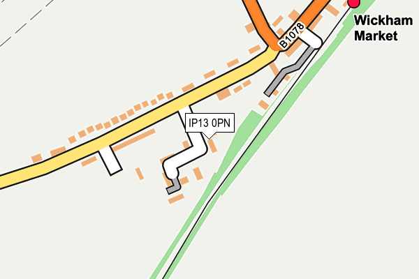 IP13 0PN map - OS OpenMap – Local (Ordnance Survey) IP13 0PN map - OS OpenMap – Local (Ordnance Survey)