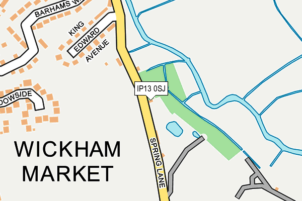 IP13 0SJ map - OS OpenMap – Local (Ordnance Survey) IP13 0SJ map - OS OpenMap – Local (Ordnance Survey)