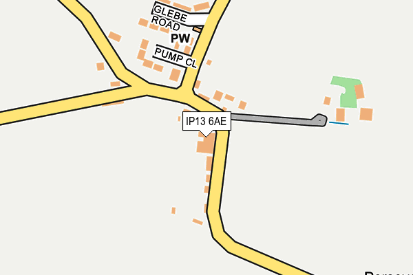 IP13 6AE map - OS OpenMap – Local (Ordnance Survey) IP13 6AE map - OS OpenMap – Local (Ordnance Survey)