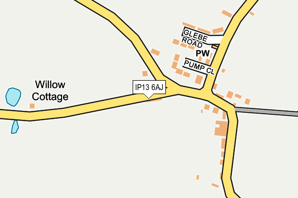 IP13 6AJ map - OS OpenMap – Local (Ordnance Survey) IP13 6AJ map - OS OpenMap – Local (Ordnance Survey)