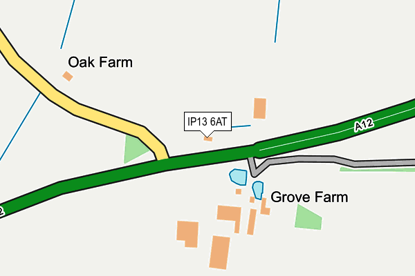 IP13 6AT map - OS OpenMap – Local (Ordnance Survey) IP13 6AT map - OS OpenMap – Local (Ordnance Survey)
