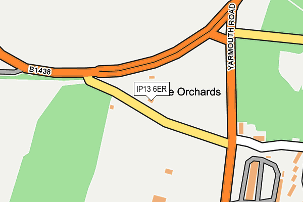 IP13 6ER map - OS OpenMap – Local (Ordnance Survey) IP13 6ER map - OS OpenMap – Local (Ordnance Survey)
