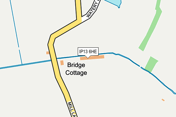 IP13 6HE map - OS OpenMap – Local (Ordnance Survey) IP13 6HE map - OS OpenMap – Local (Ordnance Survey)