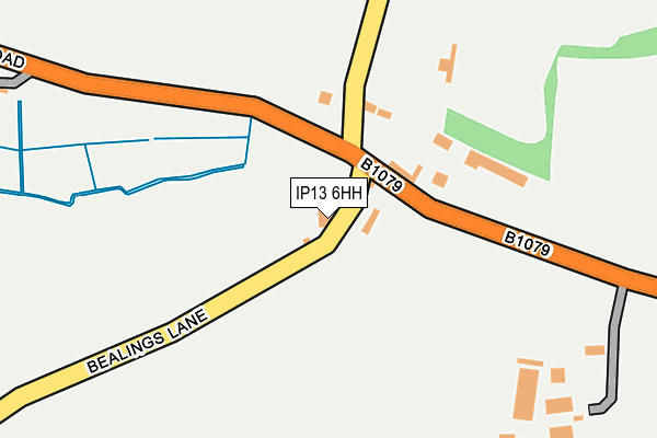 IP13 6HH map - OS OpenMap – Local (Ordnance Survey) IP13 6HH map - OS OpenMap – Local (Ordnance Survey)