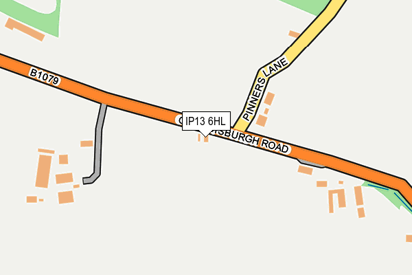 IP13 6HL map - OS OpenMap – Local (Ordnance Survey) IP13 6HL map - OS OpenMap – Local (Ordnance Survey)