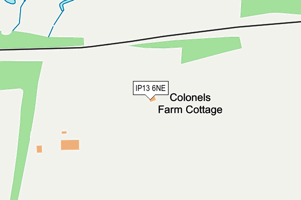 IP13 6NE map - OS OpenMap – Local (Ordnance Survey) IP13 6NE map - OS OpenMap – Local (Ordnance Survey)