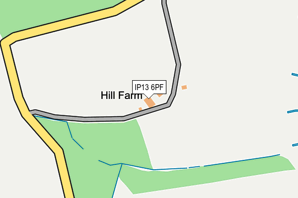 IP13 6PF map - OS OpenMap – Local (Ordnance Survey) IP13 6PF map - OS OpenMap – Local (Ordnance Survey)