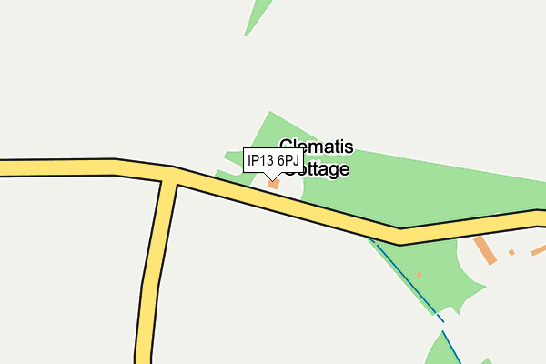 IP13 6PJ map - OS OpenMap – Local (Ordnance Survey) IP13 6PJ map - OS OpenMap – Local (Ordnance Survey)