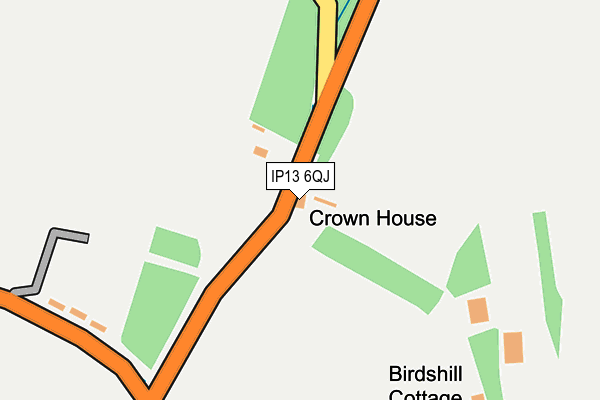 IP13 6QJ map - OS OpenMap – Local (Ordnance Survey) IP13 6QJ map - OS OpenMap – Local (Ordnance Survey)
