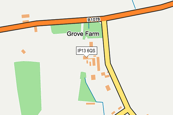 IP13 6QS map - OS OpenMap – Local (Ordnance Survey) IP13 6QS map - OS OpenMap – Local (Ordnance Survey)