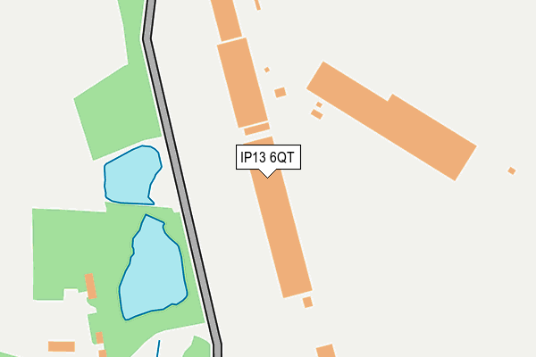 IP13 6QT map - OS OpenMap – Local (Ordnance Survey) IP13 6QT map - OS OpenMap – Local (Ordnance Survey)