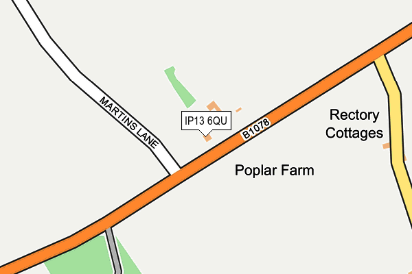 IP13 6QU map - OS OpenMap – Local (Ordnance Survey) IP13 6QU map - OS OpenMap – Local (Ordnance Survey)