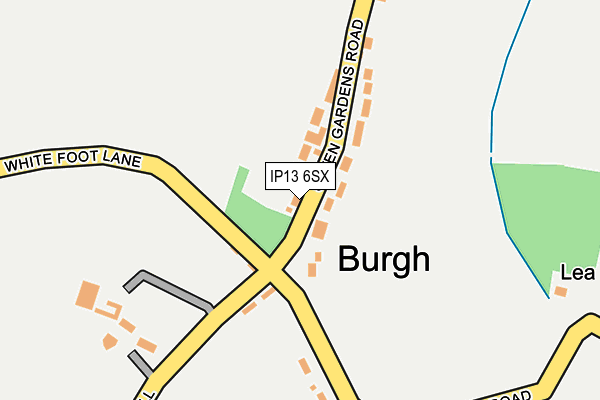 IP13 6SX map - OS OpenMap – Local (Ordnance Survey) IP13 6SX map - OS OpenMap – Local (Ordnance Survey)