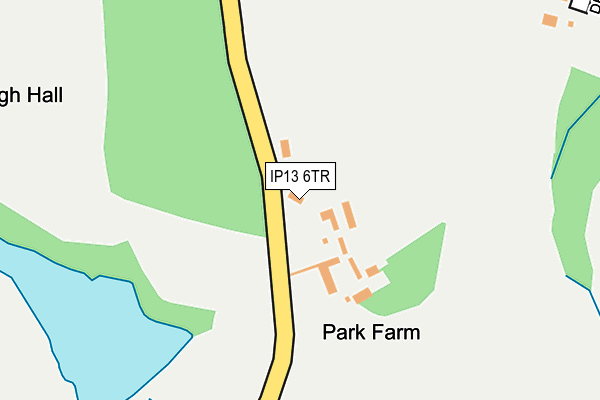 IP13 6TR map - OS OpenMap – Local (Ordnance Survey) IP13 6TR map - OS OpenMap – Local (Ordnance Survey)
