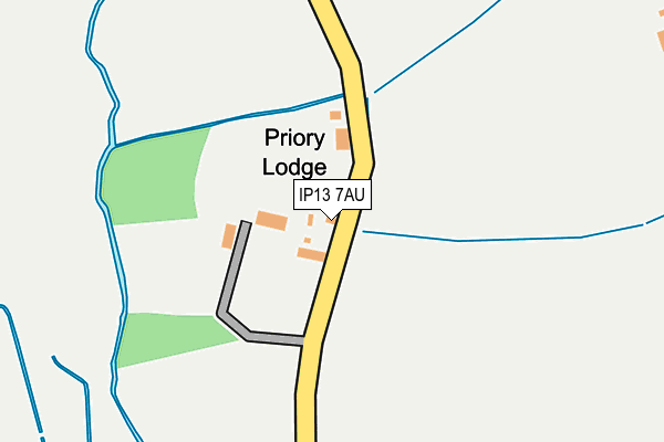 IP13 7AU map - OS OpenMap – Local (Ordnance Survey) IP13 7AU map - OS OpenMap – Local (Ordnance Survey)