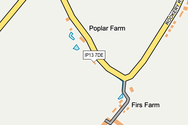 IP13 7DE map - OS OpenMap – Local (Ordnance Survey) IP13 7DE map - OS OpenMap – Local (Ordnance Survey)