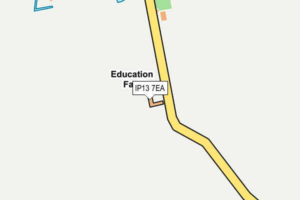 IP13 7EA map - OS OpenMap – Local (Ordnance Survey) IP13 7EA map - OS OpenMap – Local (Ordnance Survey)