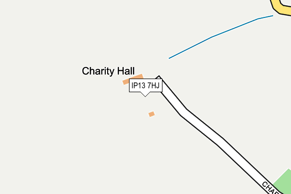 IP13 7HJ map - OS OpenMap – Local (Ordnance Survey) IP13 7HJ map - OS OpenMap – Local (Ordnance Survey)