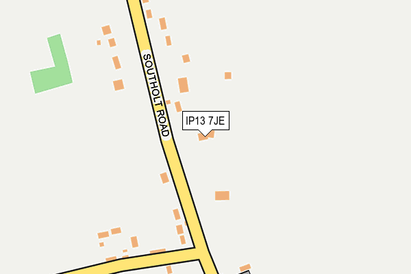 IP13 7JE map - OS OpenMap – Local (Ordnance Survey) IP13 7JE map - OS OpenMap – Local (Ordnance Survey)