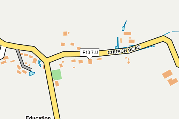 IP13 7JJ map - OS OpenMap – Local (Ordnance Survey) IP13 7JJ map - OS OpenMap – Local (Ordnance Survey)