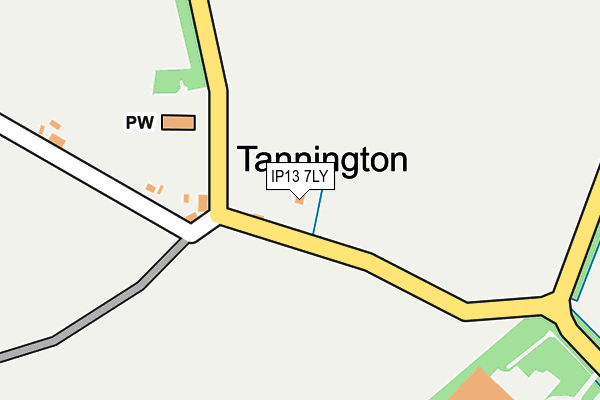 IP13 7LY map - OS OpenMap – Local (Ordnance Survey) IP13 7LY map - OS OpenMap – Local (Ordnance Survey)