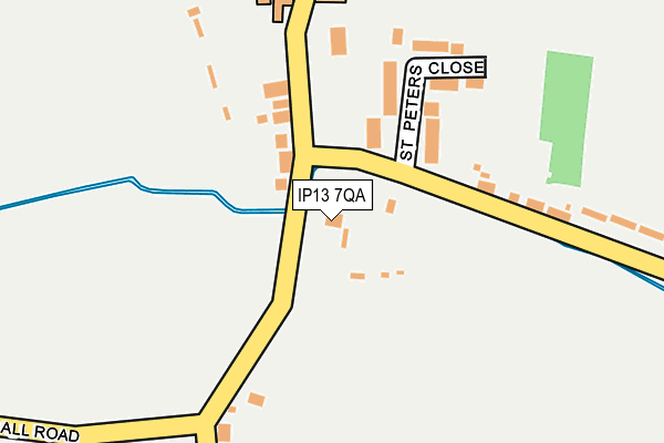 IP13 7QA map - OS OpenMap – Local (Ordnance Survey) IP13 7QA map - OS OpenMap – Local (Ordnance Survey)