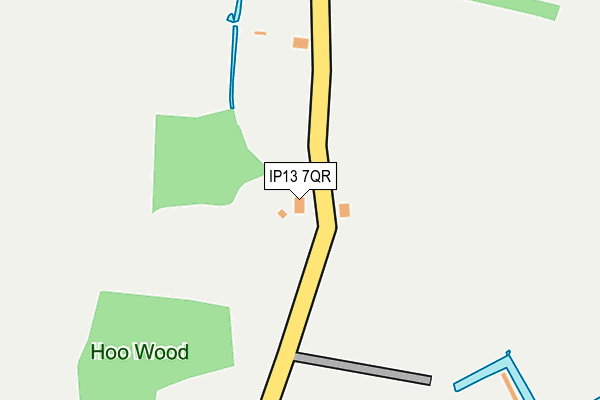 IP13 7QR map - OS OpenMap – Local (Ordnance Survey) IP13 7QR map - OS OpenMap – Local (Ordnance Survey)