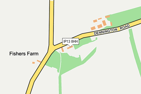 IP13 8HH map - OS OpenMap – Local (Ordnance Survey) IP13 8HH map - OS OpenMap – Local (Ordnance Survey)