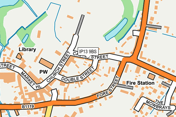 IP13 9BS map - OS OpenMap – Local (Ordnance Survey) IP13 9BS map - OS OpenMap – Local (Ordnance Survey)