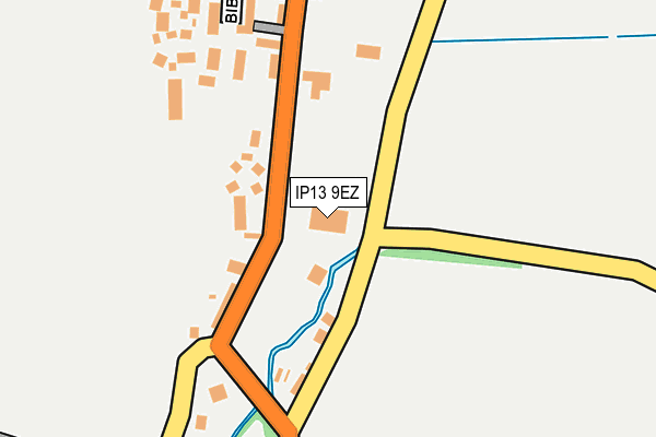 IP13 9EZ map - OS OpenMap – Local (Ordnance Survey) IP13 9EZ map - OS OpenMap – Local (Ordnance Survey)