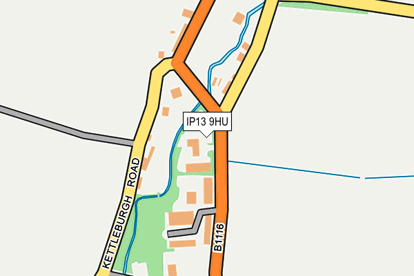 IP13 9HU map - OS OpenMap – Local (Ordnance Survey) IP13 9HU map - OS OpenMap – Local (Ordnance Survey)