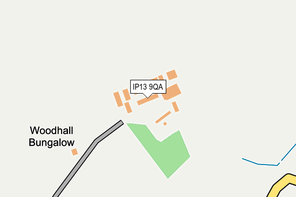 IP13 9QA map - OS OpenMap – Local (Ordnance Survey) IP13 9QA map - OS OpenMap – Local (Ordnance Survey)