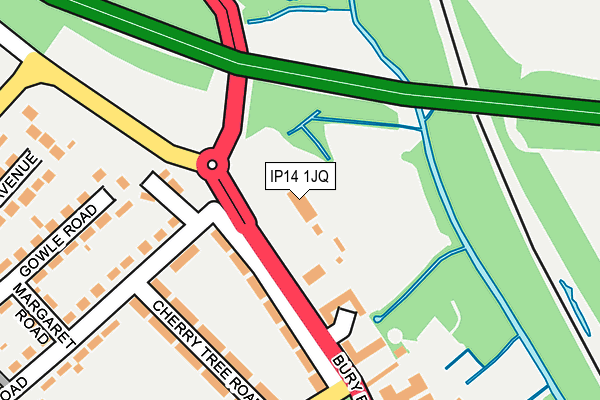 IP14 1JQ map - OS OpenMap – Local (Ordnance Survey) IP14 1JQ map - OS OpenMap – Local (Ordnance Survey)