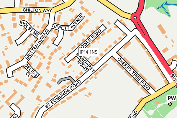 IP14 1NS map - OS OpenMap – Local (Ordnance Survey) IP14 1NS map - OS OpenMap – Local (Ordnance Survey)