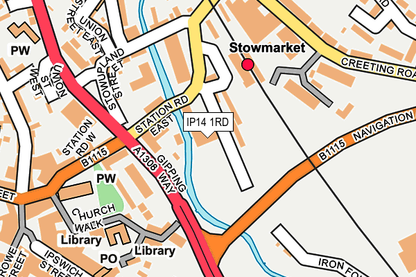 IP14 1RD map - OS OpenMap – Local (Ordnance Survey) IP14 1RD map - OS OpenMap – Local (Ordnance Survey)