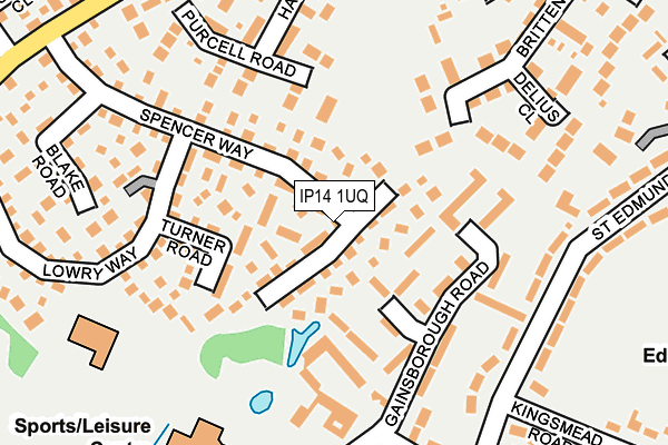 IP14 1UQ map - OS OpenMap – Local (Ordnance Survey) IP14 1UQ map - OS OpenMap – Local (Ordnance Survey)