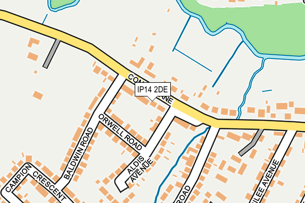 IP14 2DE map - OS OpenMap – Local (Ordnance Survey) IP14 2DE map - OS OpenMap – Local (Ordnance Survey)