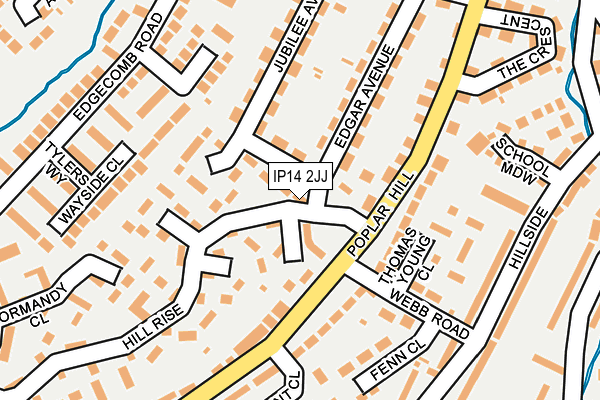 IP14 2JJ map - OS OpenMap – Local (Ordnance Survey) IP14 2JJ map - OS OpenMap – Local (Ordnance Survey)