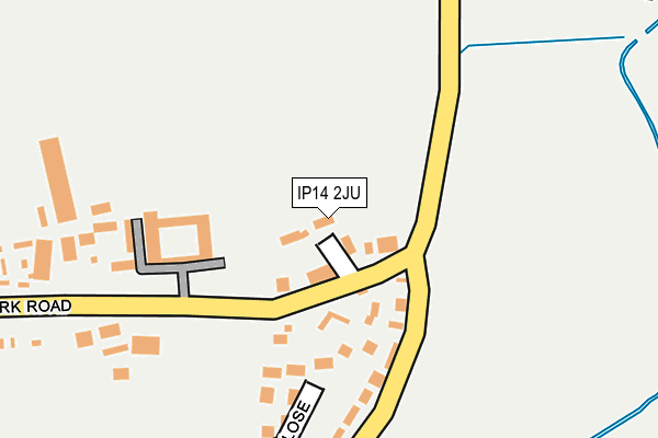 IP14 2JU map - OS OpenMap – Local (Ordnance Survey) IP14 2JU map - OS OpenMap – Local (Ordnance Survey)