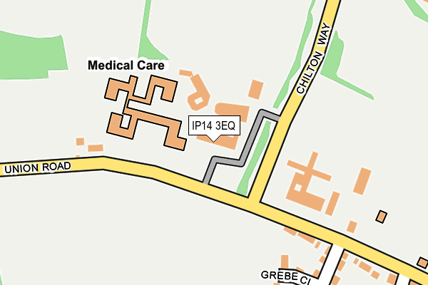 IP14 3EQ map - OS OpenMap – Local (Ordnance Survey) IP14 3EQ map - OS OpenMap – Local (Ordnance Survey)