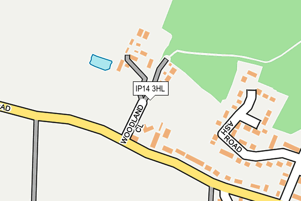 IP14 3HL map - OS OpenMap – Local (Ordnance Survey) IP14 3HL map - OS OpenMap – Local (Ordnance Survey)