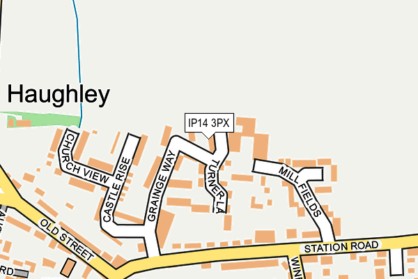 IP14 3PX map - OS OpenMap – Local (Ordnance Survey) IP14 3PX map - OS OpenMap – Local (Ordnance Survey)